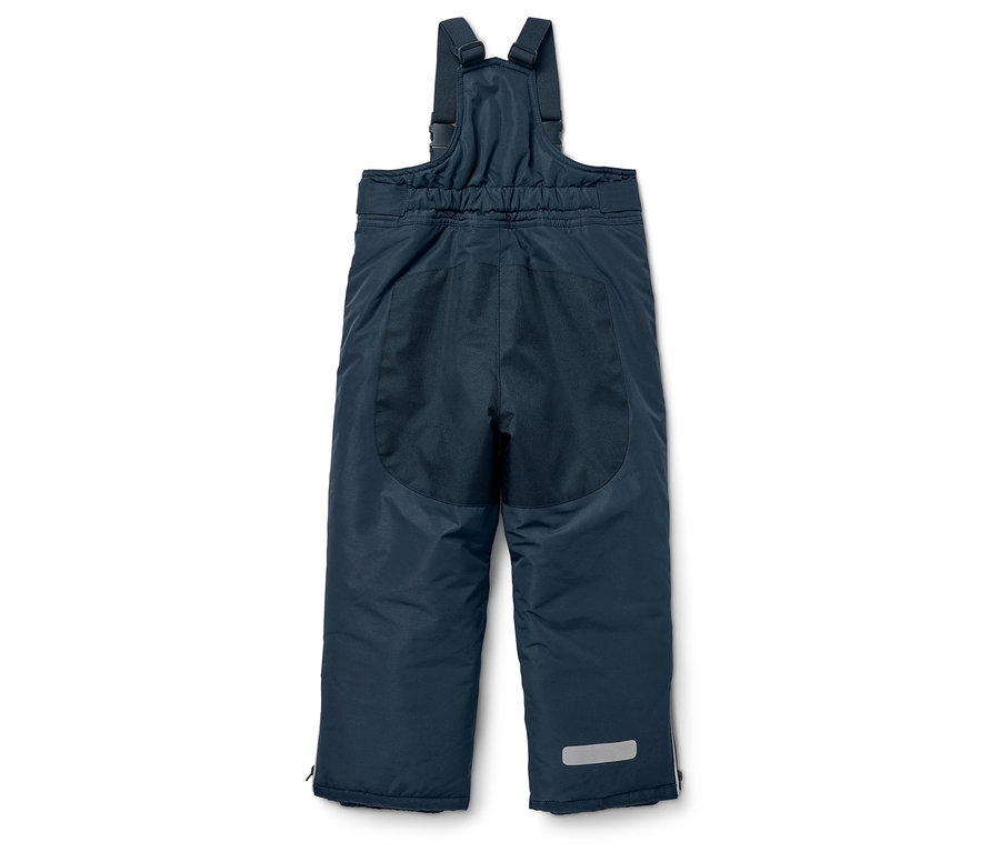 Dunkelblaue Kinder-Latzhose von hinten.