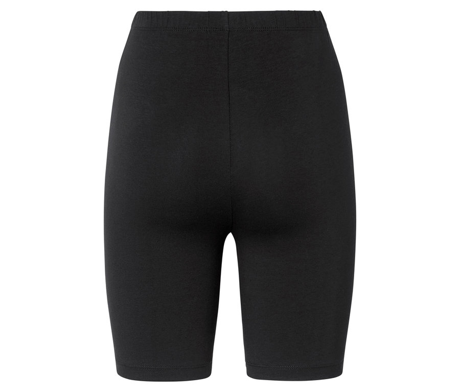Schwarze Radlerhose, von hinten fotografiert.