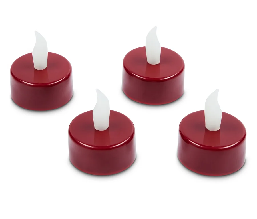 4 LED-Teelichter