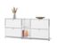 Sideboard Metall »CN3« mit 4 Klappenfächern, weiss - Matt weiß