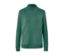 Grünes Sweatshirt mit Stehkragen.