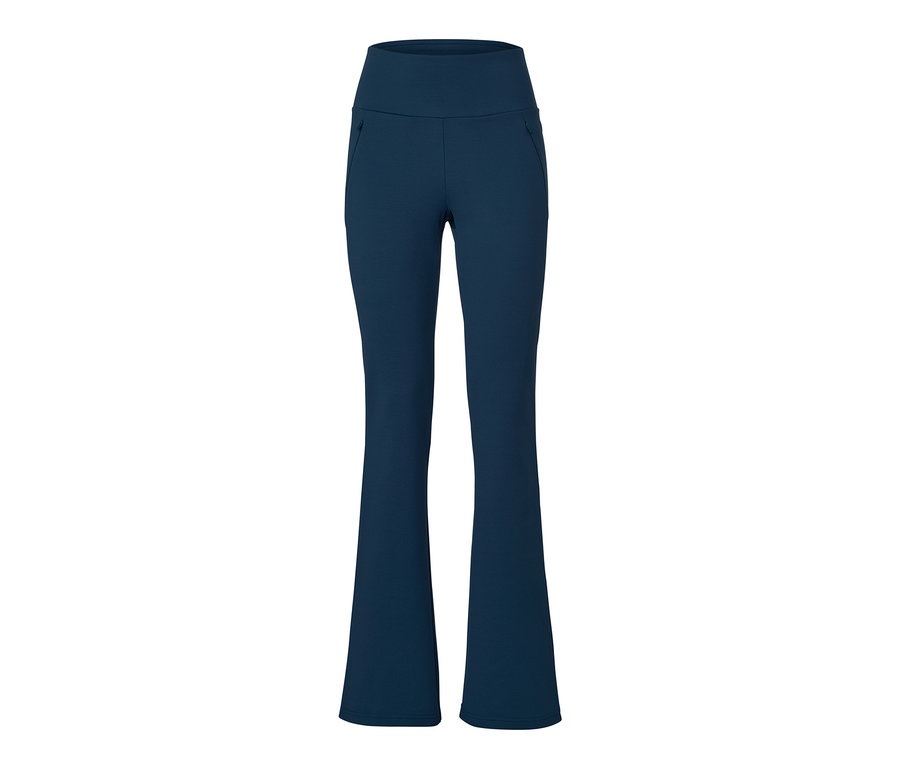 Dunkelblaue Thermo-Jazzpants mit Schlag.