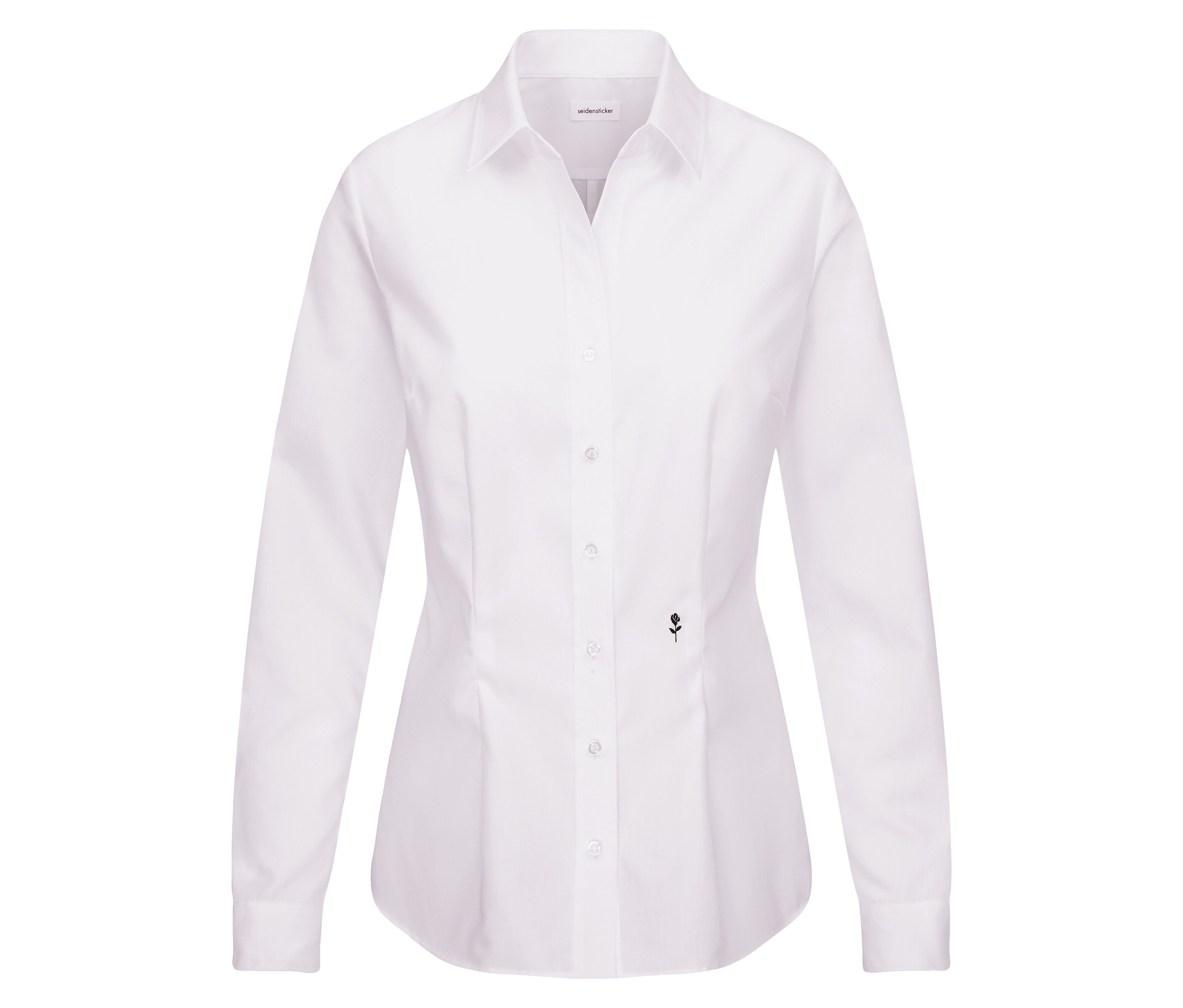 Weiße Seidensticker Bluse Slim Fit non iron