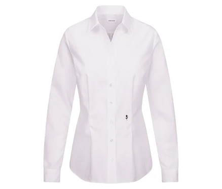 Weiße Seidensticker Bluse Slim Fit non iron