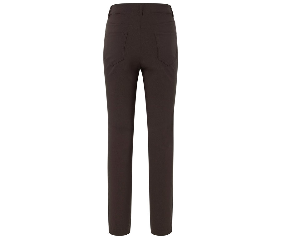 Dunkelbraune Hose von hinten.