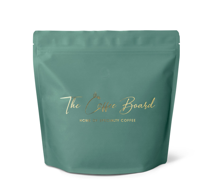 Eine Packung The Coffee Board - Dark Oak Espresso - 500 g Ganze Bohne.