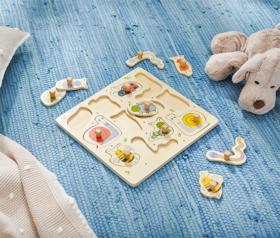 Holz-Steckpuzzle
