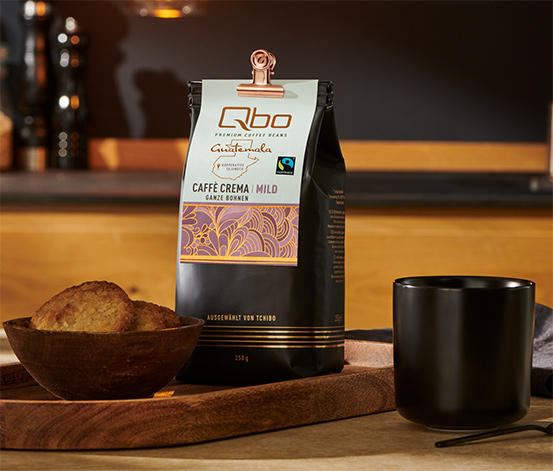 Qbo Premium Coffee Beans »Kooperative Tajumuco« Caffè Crema Mild - 10x 250 g Ganze Bohne