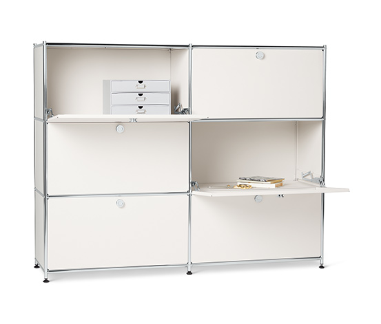 Kommode Metall »CN3« mit 6 Klappenfächern, gross, weiss online