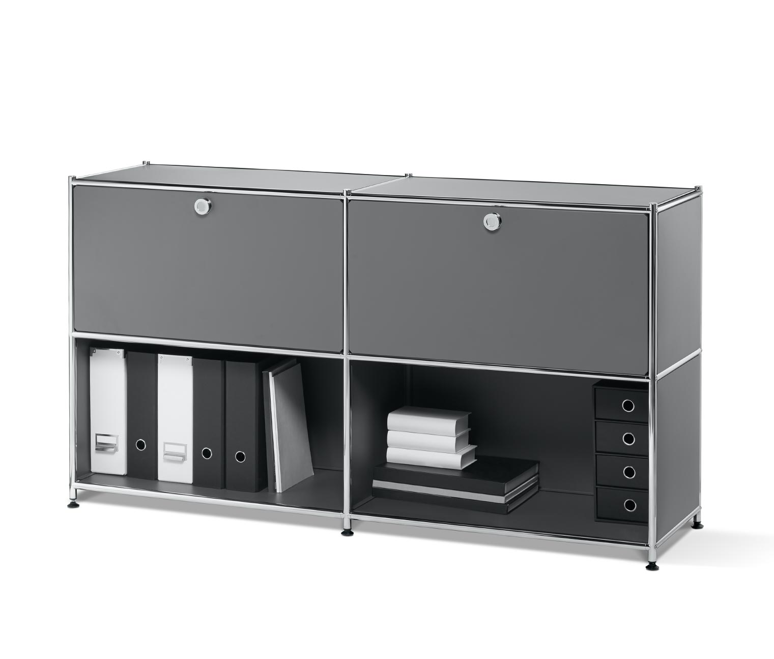 MetallSideboard mit 2 versetzbaren Klappfächern online