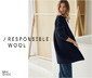 NAH/STUDIO Cardigan | nachhaltige Merinowolle, navy