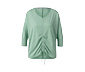 3/4-Sport-und-Yogashirt, grün meliert