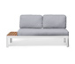 Lounge-Ecke mit höhenverstellbarem Couchtisch