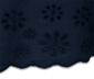 Blusenshirt mit Lochstickerei, dunkelblau