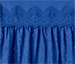 Longbluse mit Stickerei, blau