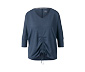 3/4-Sport-und-Yogashirt, blau meliert