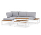Lounge-Ecke mit höhenverstellbarem Couchtisch