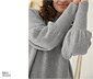 NAH/STUDIO Strickkleid | nachhaltige Merinowolle, grau