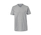 2 T-Shirts mit V-Ausschnitt, grau-weiss