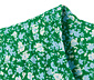 Blusenshirt mit 3/4-Arm, grün mit floralem Alloverprint