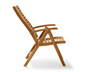 Teak-Hochlehner mit verstellbarer Rückenlehne