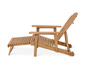 Adirondack Gartensessel mit ausziehbarem Fussteil, naturfarben