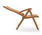 Teak-Hochlehner mit verstellbarer Rückenlehne