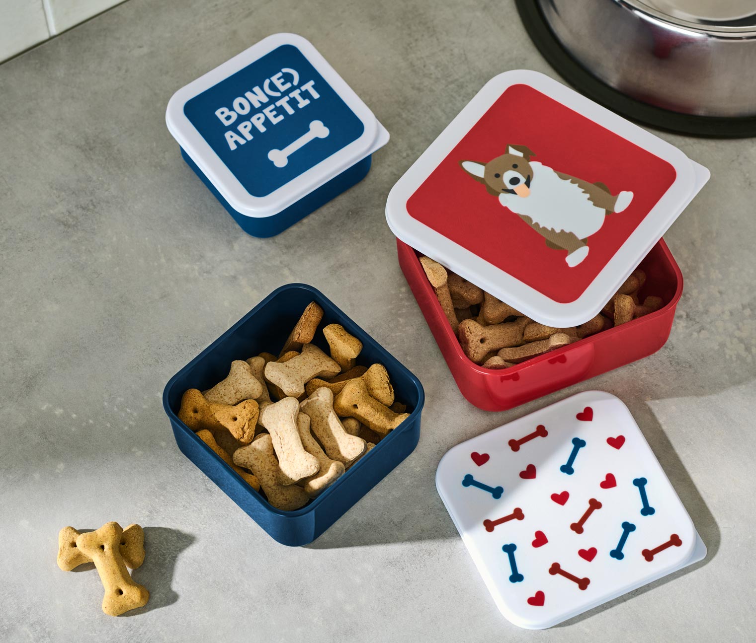 3 Snackdosen
