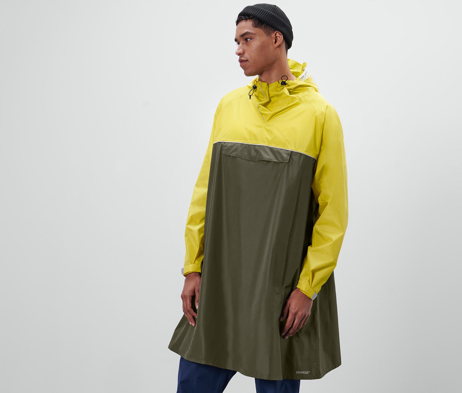 Unisex-Regenponcho mit Ärmeln