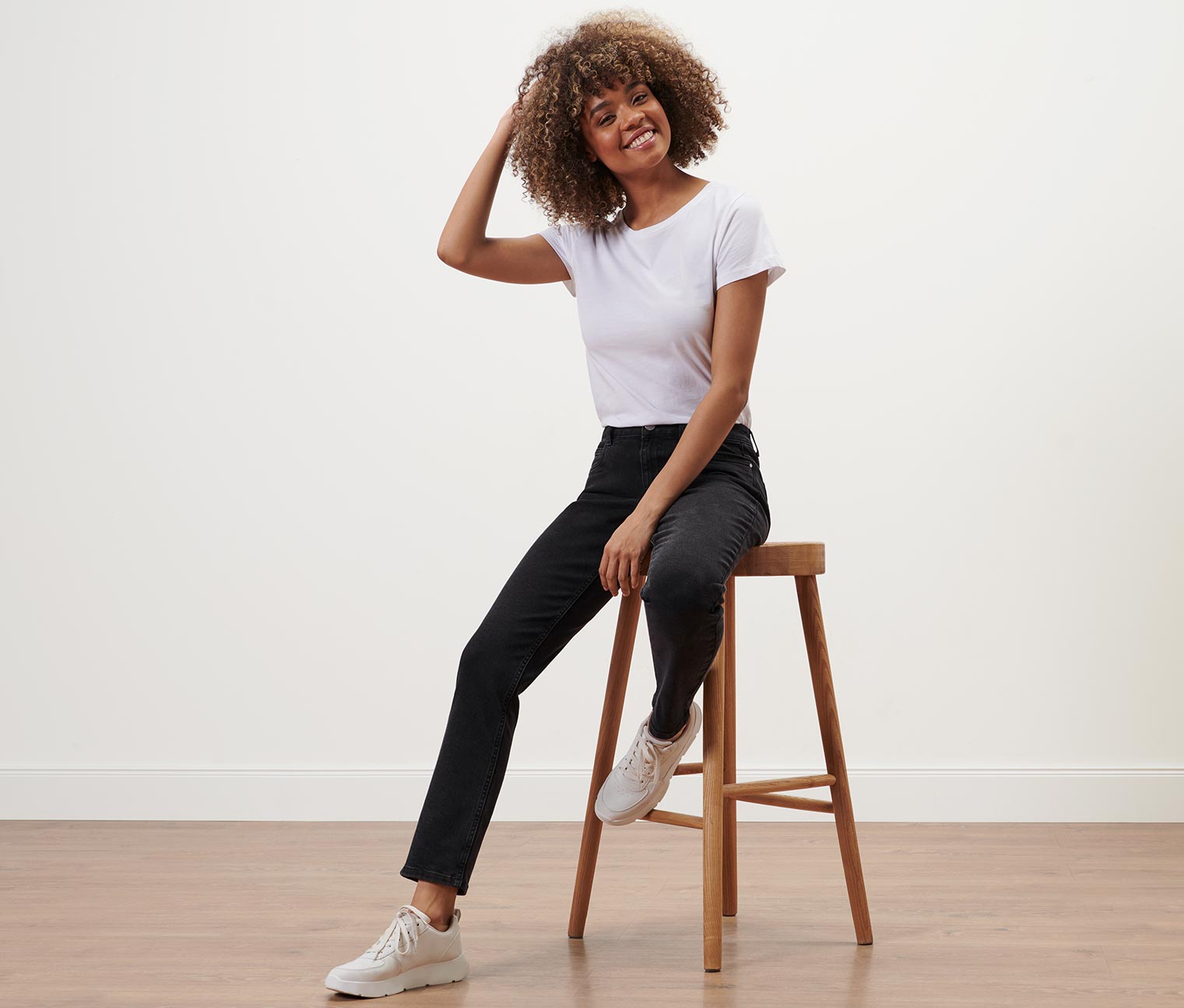 Straight-Denim »Fit Juna«, black