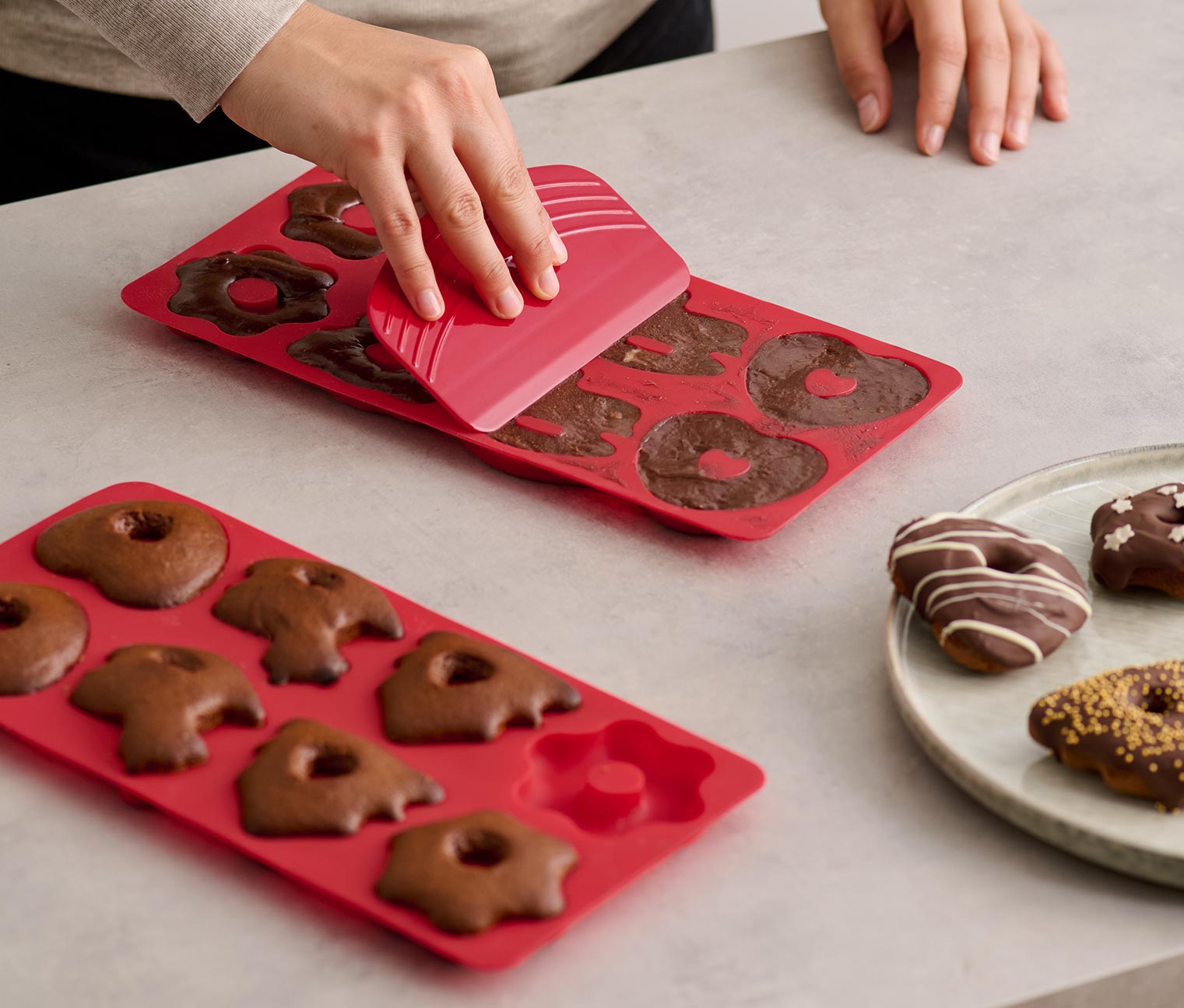 2 Mini-Lebkuchen-Backmatten