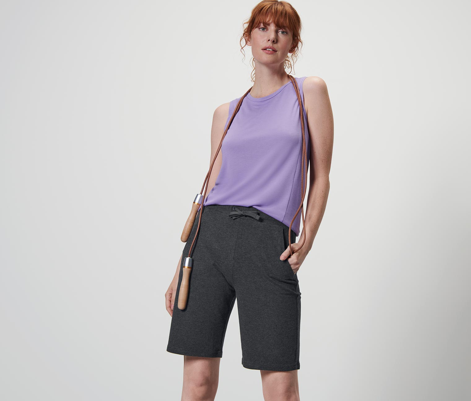 Funktionsshorts, anthrazit
