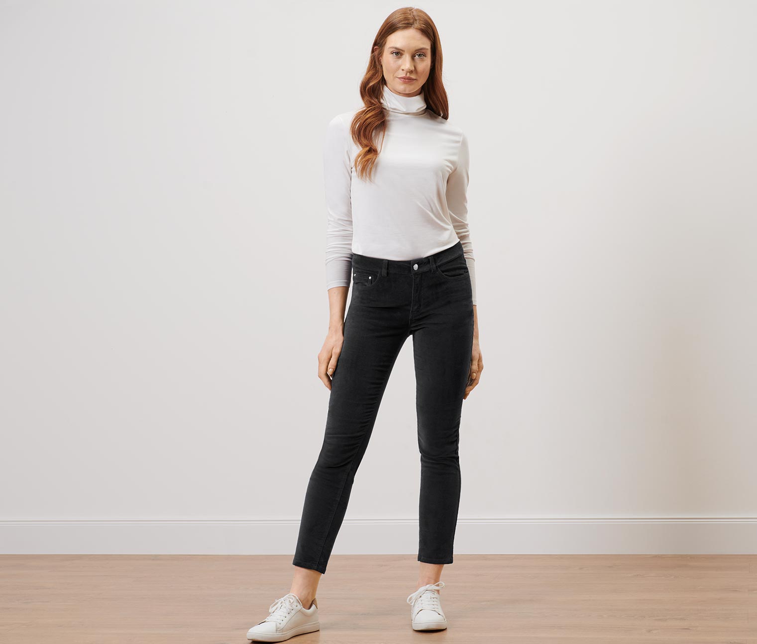 Samthose, schwarz