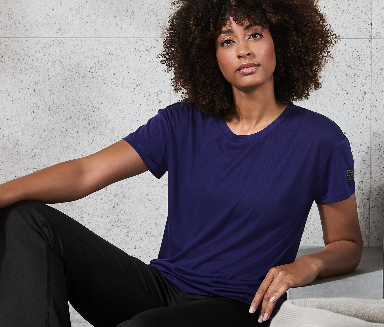 Oversize-Sportshirt, violett