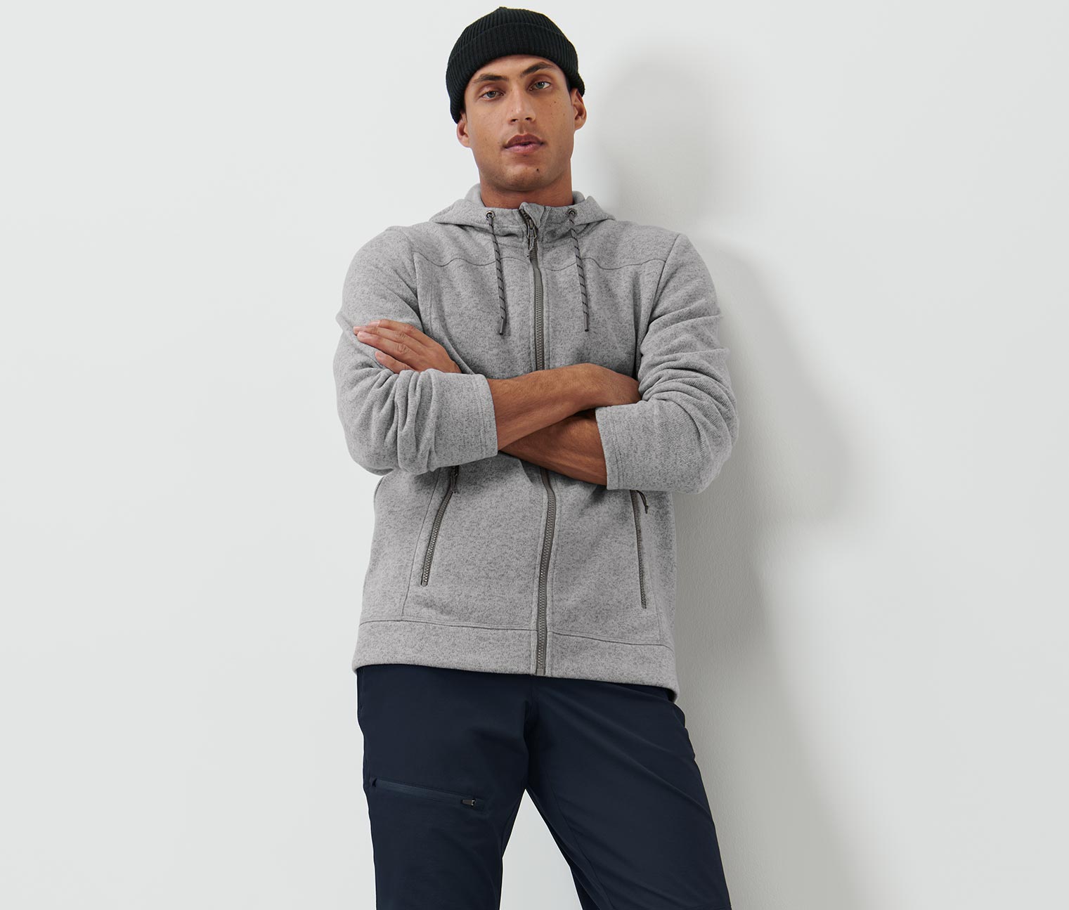 Strickfleece-Jacke