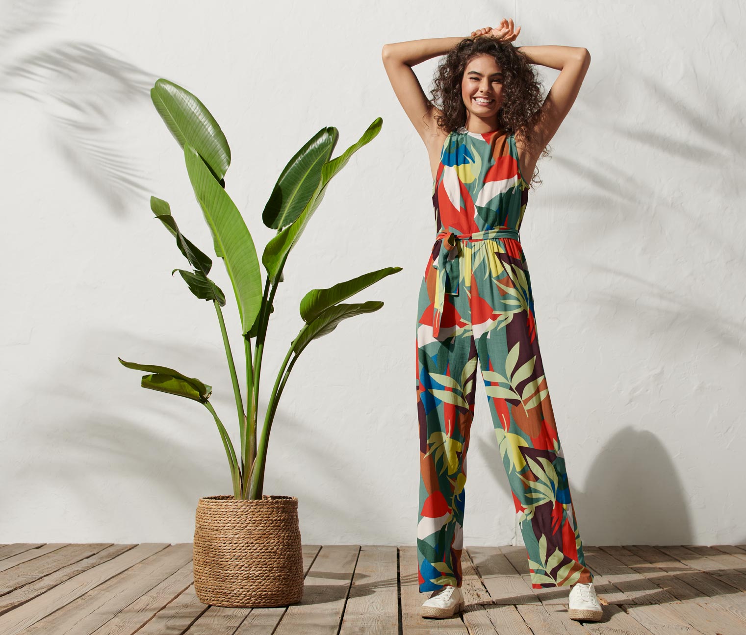 Jumpsuit mit Gürtel