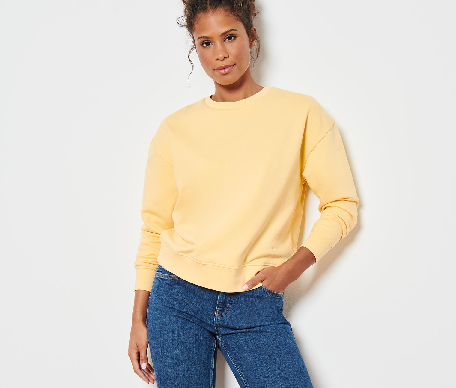 Sweatshirt, gelb