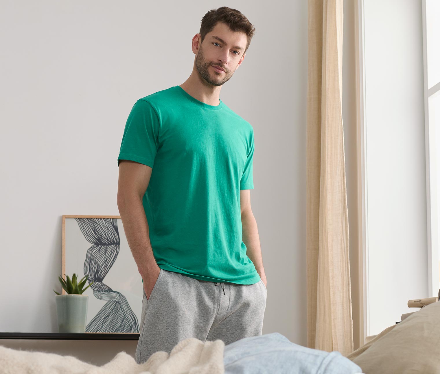 2 T-Shirts mit Rundhalsausschnitt