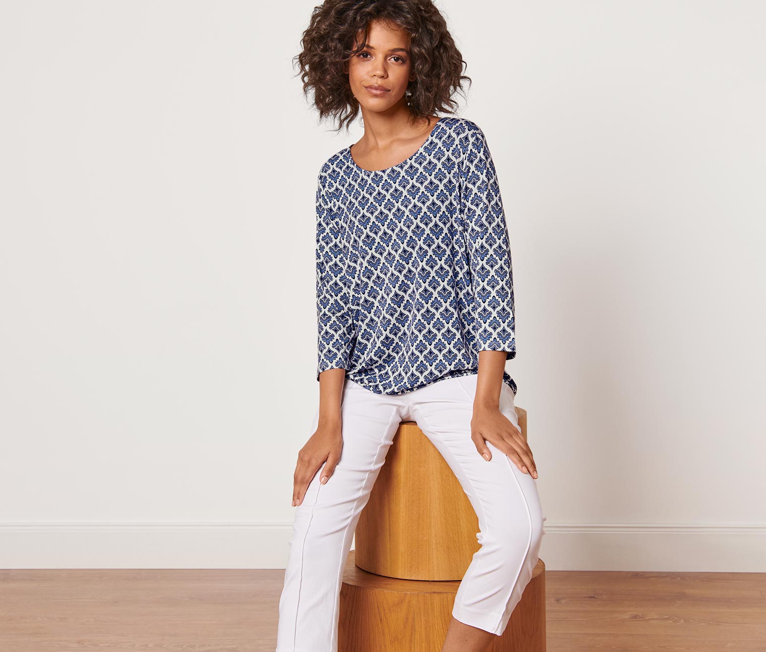 Blusenshirt mit Alloverprint