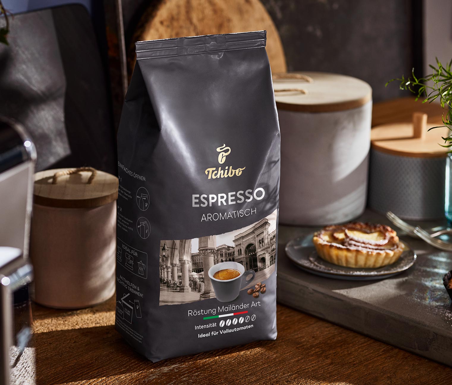 Espresso Aromatisch - 8x 1 kg ganze Bohne