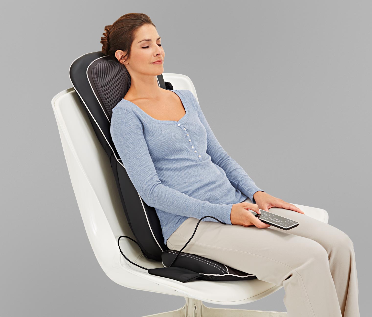 Shiatsu-Massage-Sitzauflage mit Wärme