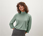 Feinstrickshirt, salbeigrün