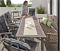 Ausziehtisch »Leira« mit Sonnenschirm-Aussparung