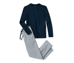 Pyjama mit gewebter Hose