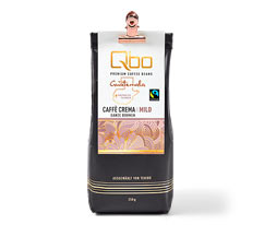 Qbo Premium Coffee Beans »Kooperative Tajumuco« Caffè Crema Mild - 250 g Ganze Bohne