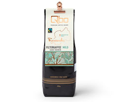 Qbo Premium Coffee Beans »Kooperative Sholi« Filterkaffee Mild - 250 g Ganze Bohne