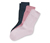 3 Paar Socken, rosa und blau