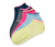 5 Paar Sport-Sneakersocken, blau, pink, gelb, grau