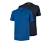 2 T-Shirts mit V-Ausschnitt, blau