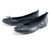 Leder-Ballerinas, dunkelblau